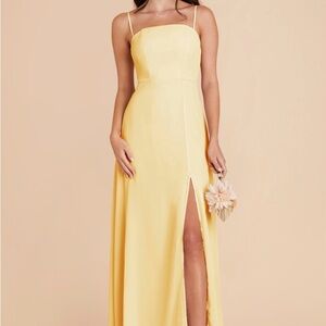 Birdy Grey Yellow Spaghetti Strap Formal Dress